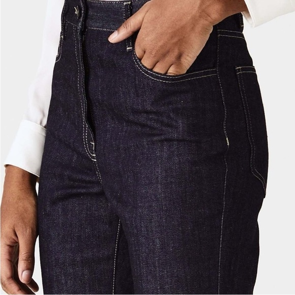 Nili Lotan Dark Blue Flare Jeans - Picture 3 of 11